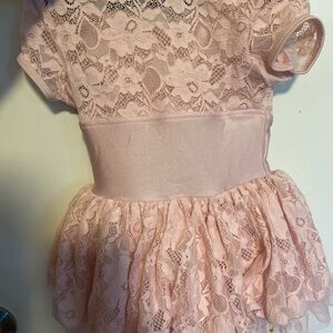 Pink Lace Kids Dance Costume